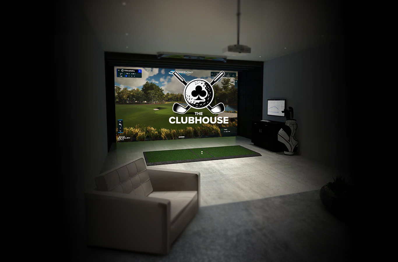 Golf Simulator at The Clubhouse at Omak Casino